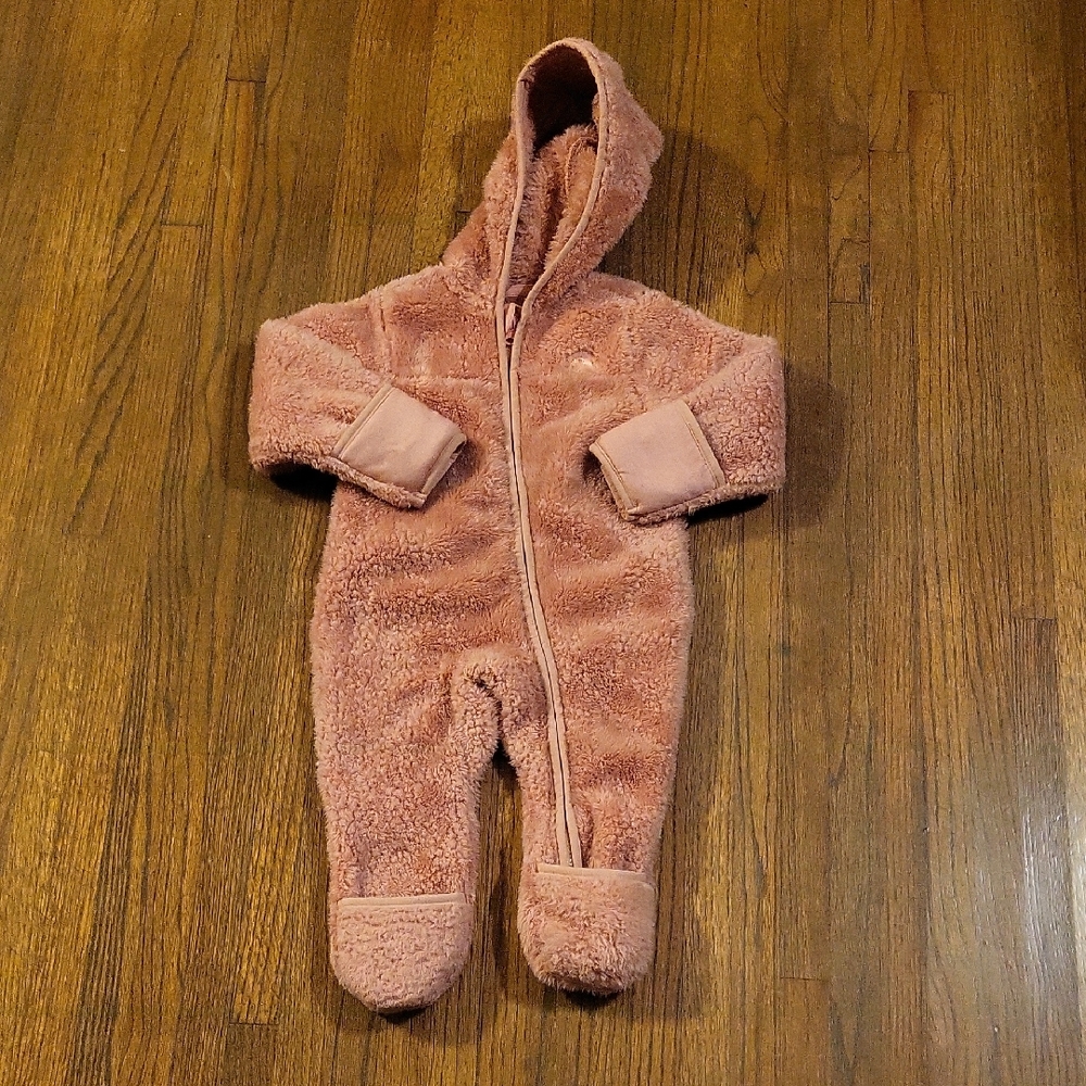 BearPaw Cozy Pink Kids Footie